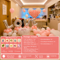 Flowerva Romantic Pink Balloon Set for Proposal & Confession Decoration