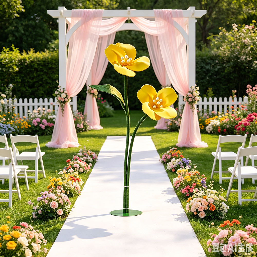 Flowerva Standing Petal Sculpture Collection Premium Decor