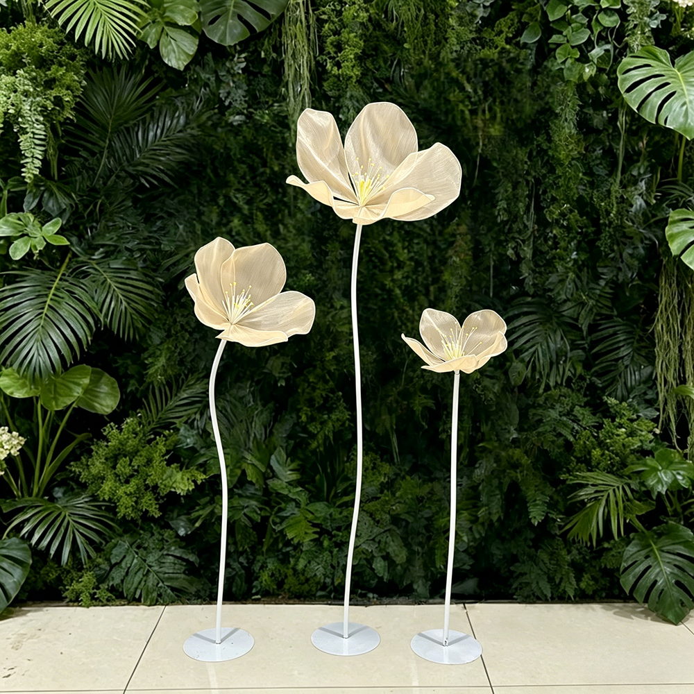 Flowerva Sheer Pearlescent Rhythm Premium Decor