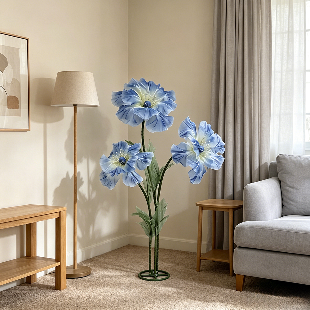 Flowerva Sheer Standing Petal Sculpture Premium Decor