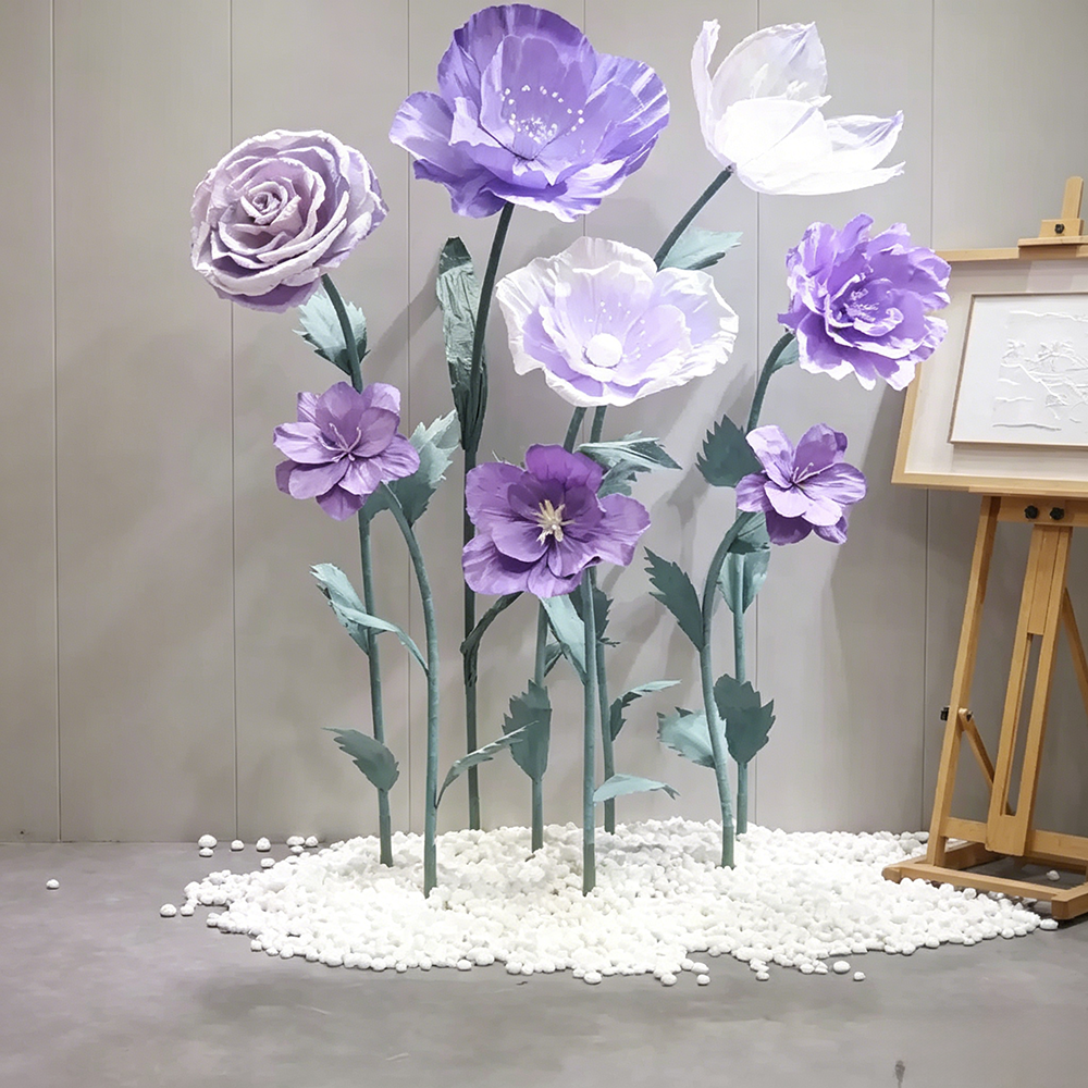 Flowerva Purple Petal Cadence Premium Decor