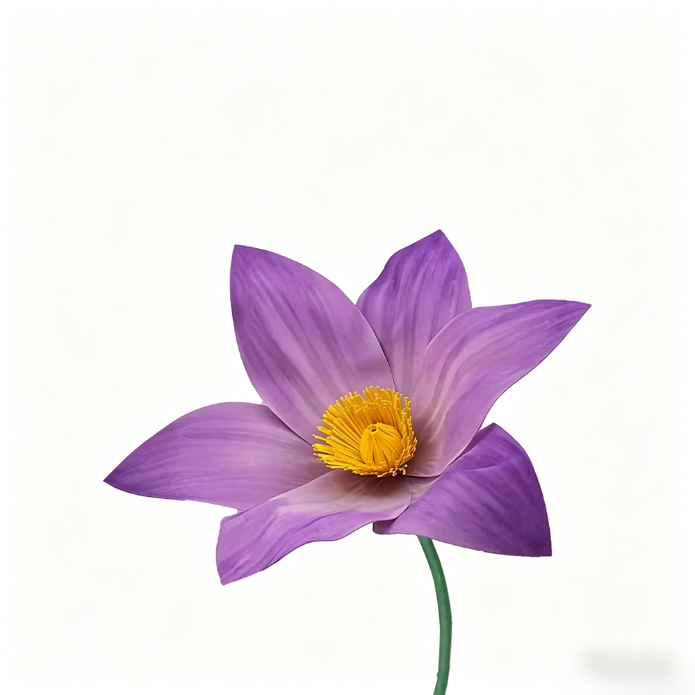 Flowerva Violet Lily Contour Premium Decor