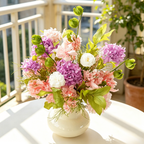 Flowerva Soft Everlasting Vase Arrangement Premium Decor