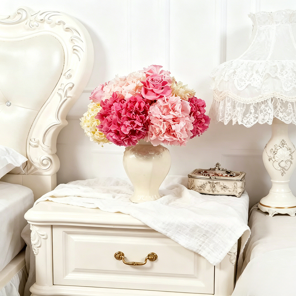 Flowerva Opulent Rose Vase Arrangement Premium Decor