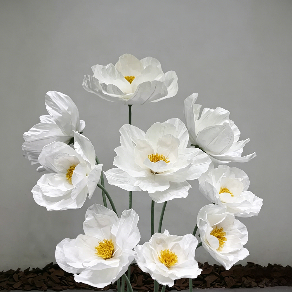 Flowerva Crinkle Petal Whisper Premium Decor
