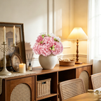 Flowerva Ruffled Petal Vase Arrangement Premium Decor