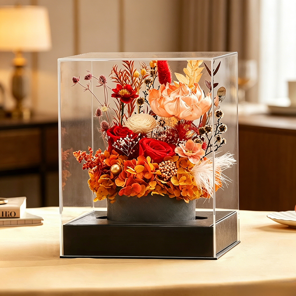 Flowerva Curated Acrylic Display Premium Decor
