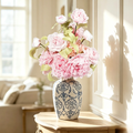 Flowerva Chinoiserie Vase Rose Arrangement Premium Decor