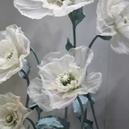 Flowerva Sheer Poppy Whisper Premium Decor
