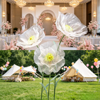 Flowerva Sheer Petal Sculpture Premium Decor