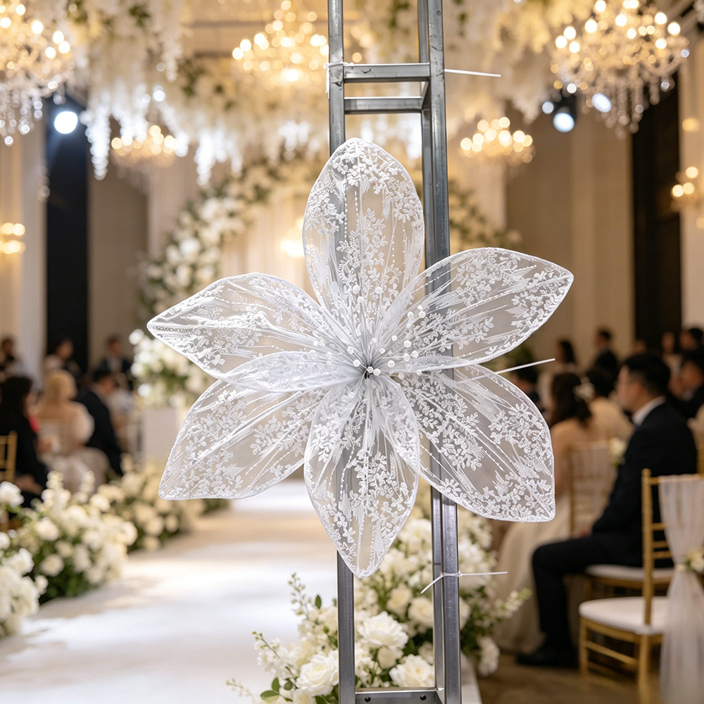 Flowerva Lace Silhouette Bloom Art Installation