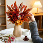 Flowerva Textured Everlasting Vase Arrangement Premium Decor