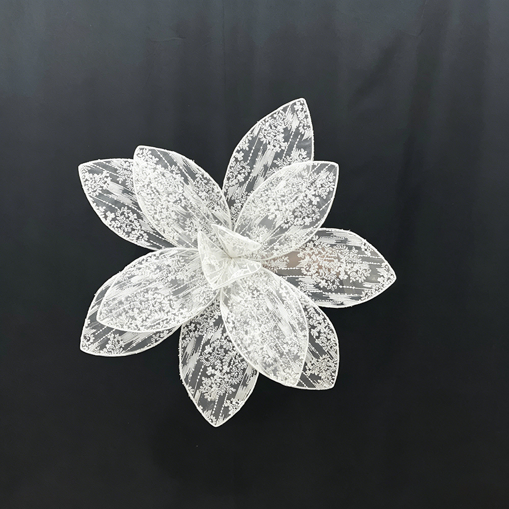 Flowerva Transparent Bloom Monolith Premium Decor