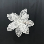 Flowerva Transparent Bloom Monolith Premium Decor