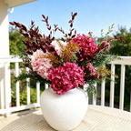 Flowerva Voluminous Hydrangea Vase Arrangement Premium Decor