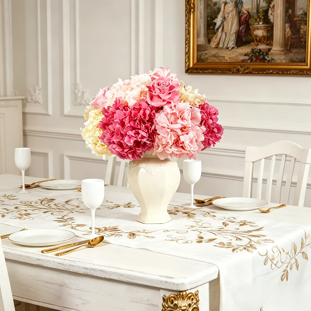 Flowerva Opulent Rose Vase Arrangement Premium Decor