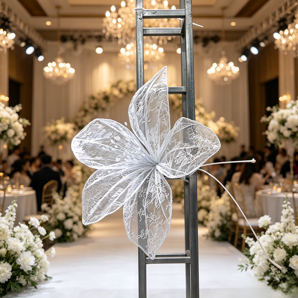 Flowerva Lace Silhouette Bloom Art Installation