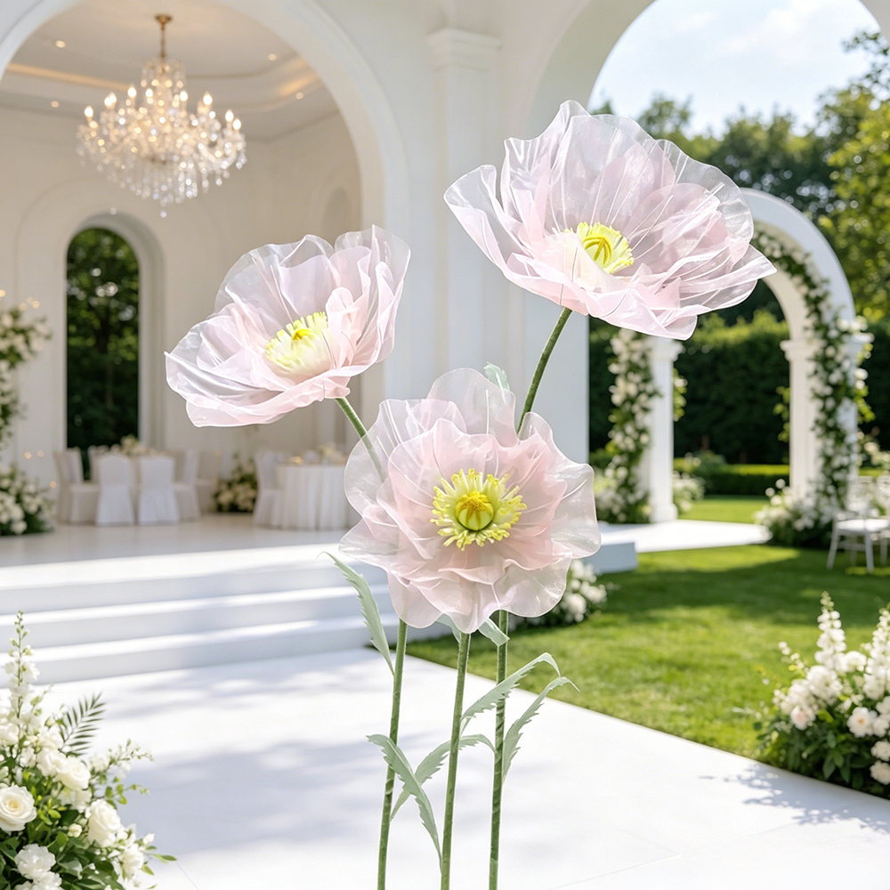 Flowerva Sheer Petal Sculpture Premium Decor