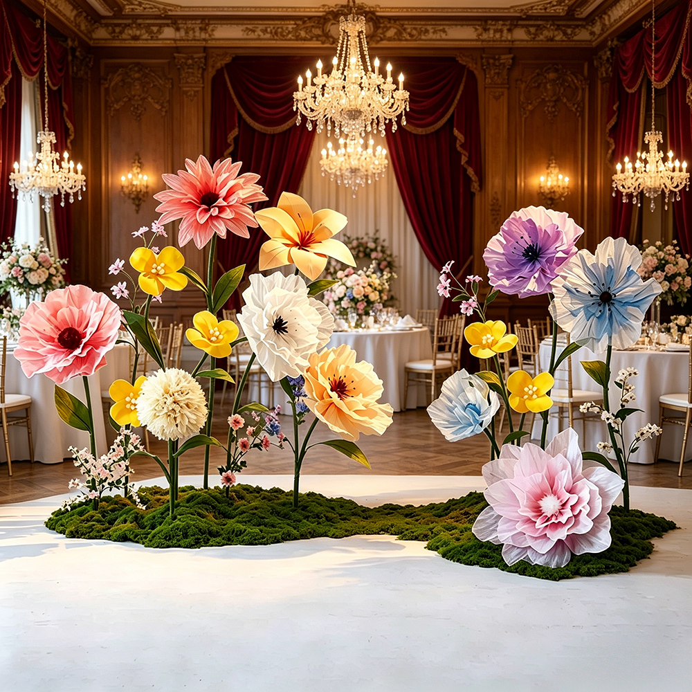 Flowerva Gentle Veilscape Premium Decor