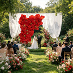 Flowerva Scarlet Cascade Orchid Wedding Decor