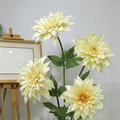 Flowerva Cream Dahlia Bloom Premium Decor