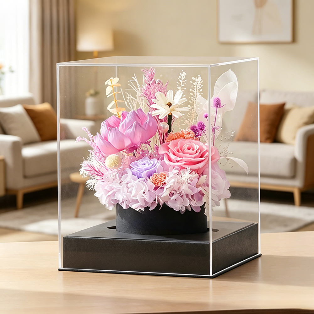 Flowerva Curated Acrylic Display Premium Decor