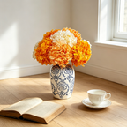 Flowerva Hydrangea Vase Arrangement Premium Decor