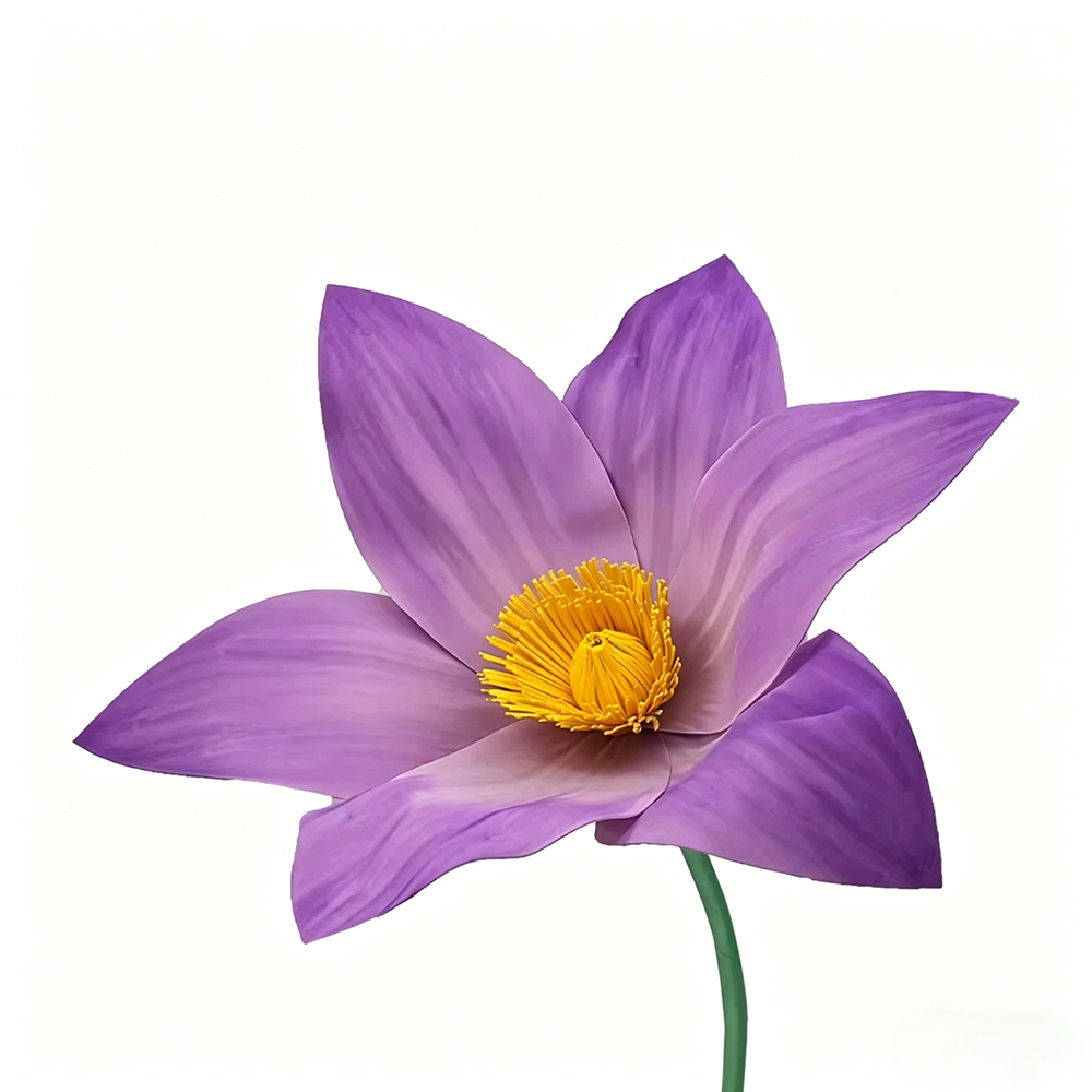 Flowerva Violet Lily Contour Premium Decor
