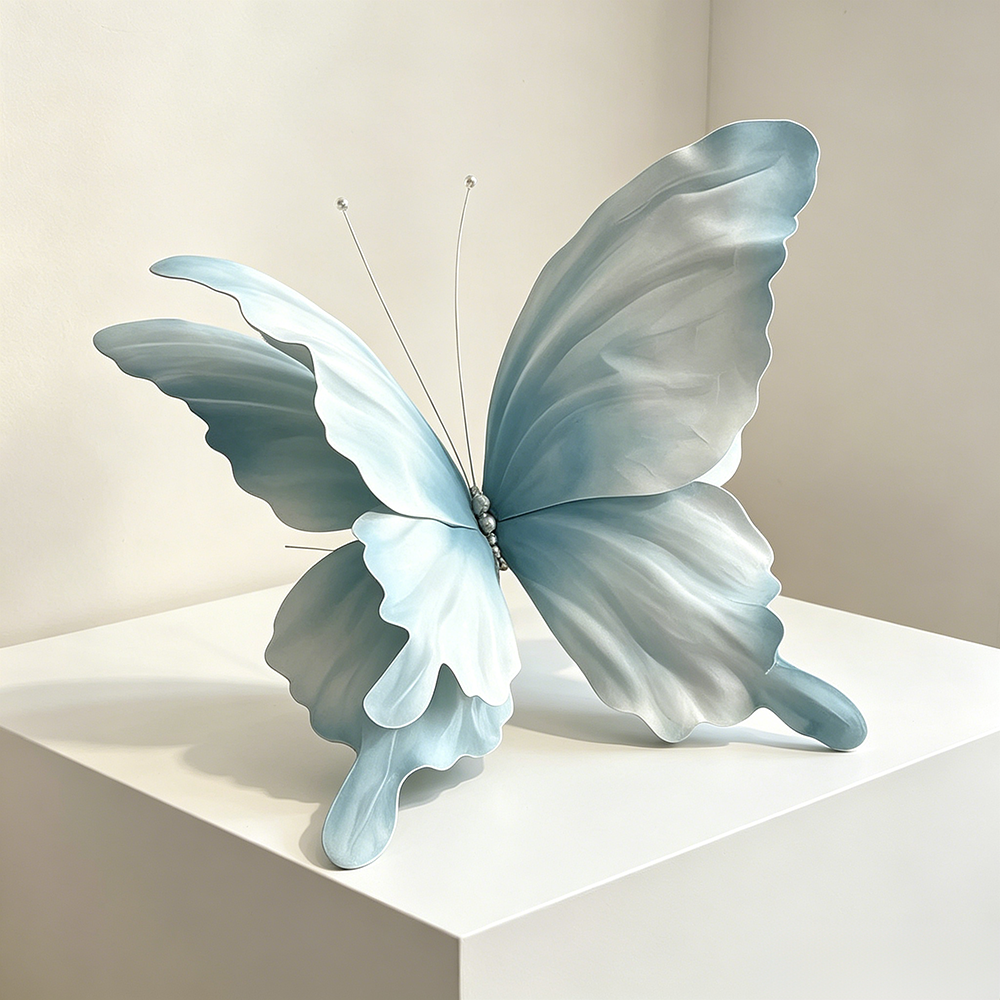 Acento artístico de mariposa etérea Flowerva