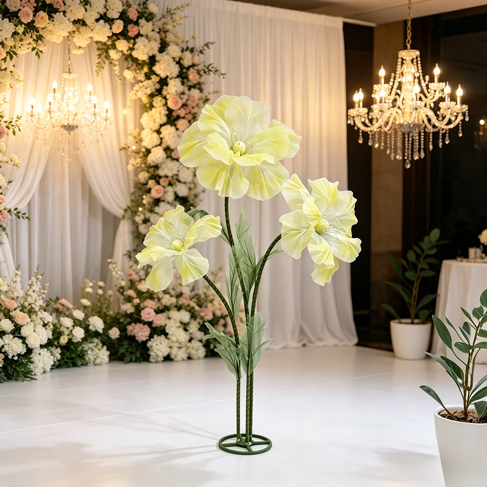 Flowerva Sheer Standing Petal Sculpture Premium Decor