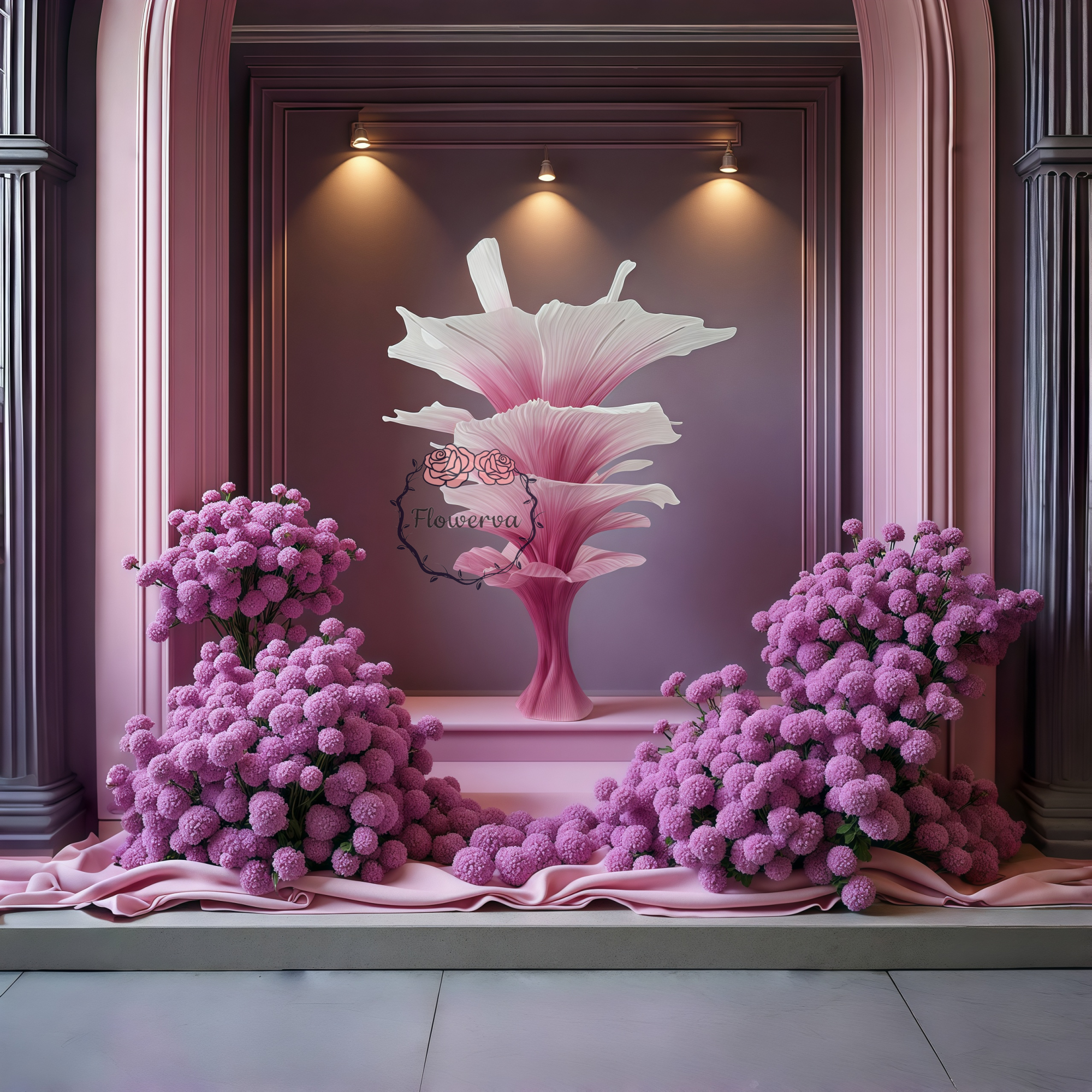 Clearance Flash Sale|Flowerva "Romantic Light" Table Flower