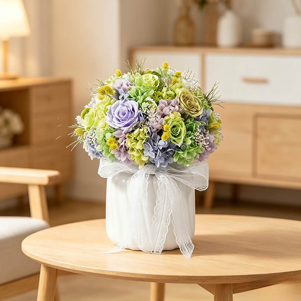 Flowerva Multitone Bloom Sphere Vase Premium Decor