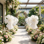 Flowerva Couture Crinkle White Art Installation