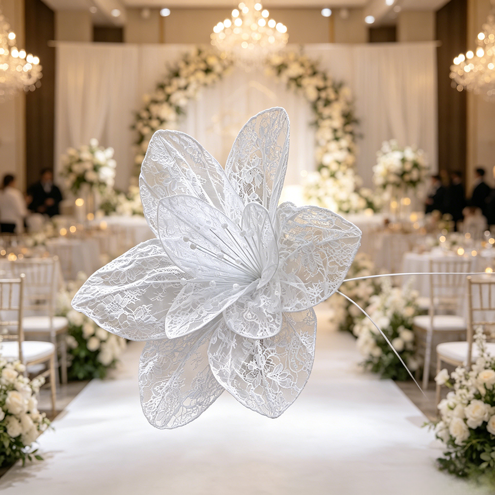 Flowerva Lace Silhouette Bloom Art Installation
