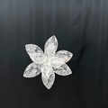 Flowerva Transparent Bloom Monolith Premium Decor