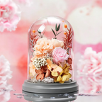 Flowerva Dome Preserved Floral Arrangement Premium Decor