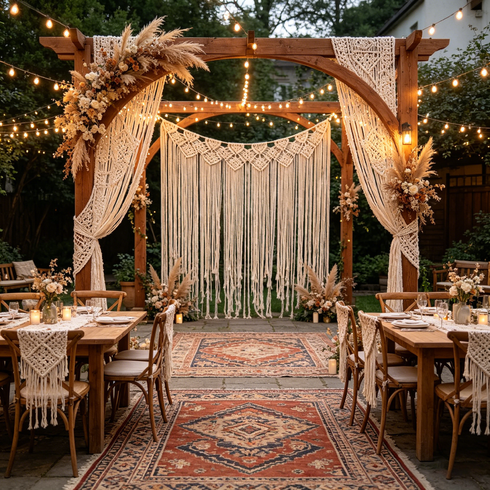 Boho Chic Macramé Handwoven Tapestry