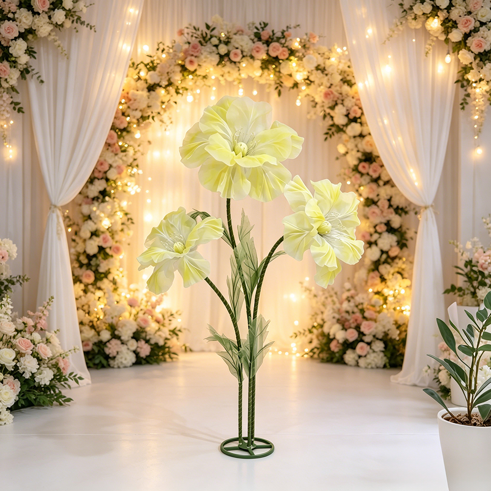 Flowerva Sheer Standing Petal Sculpture Premium Decor