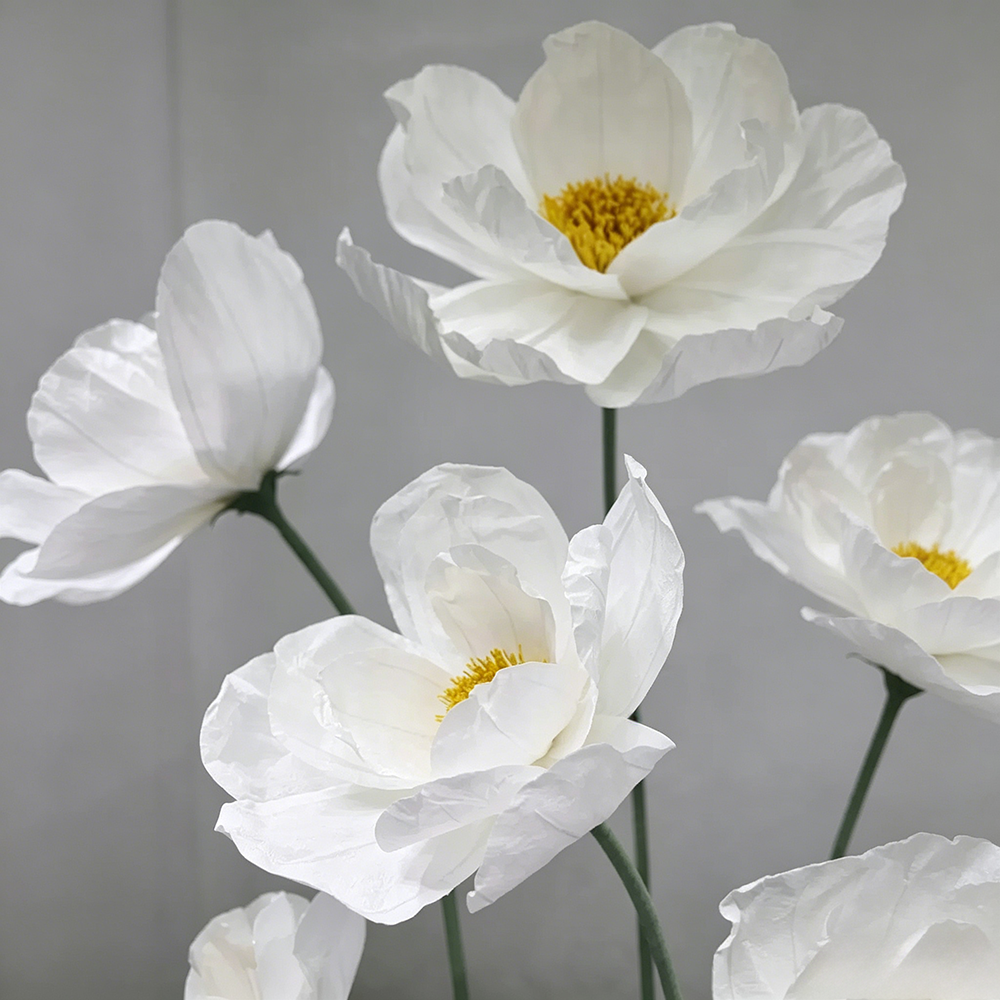 Flowerva Crinkle Petal Whisper Premium Decor