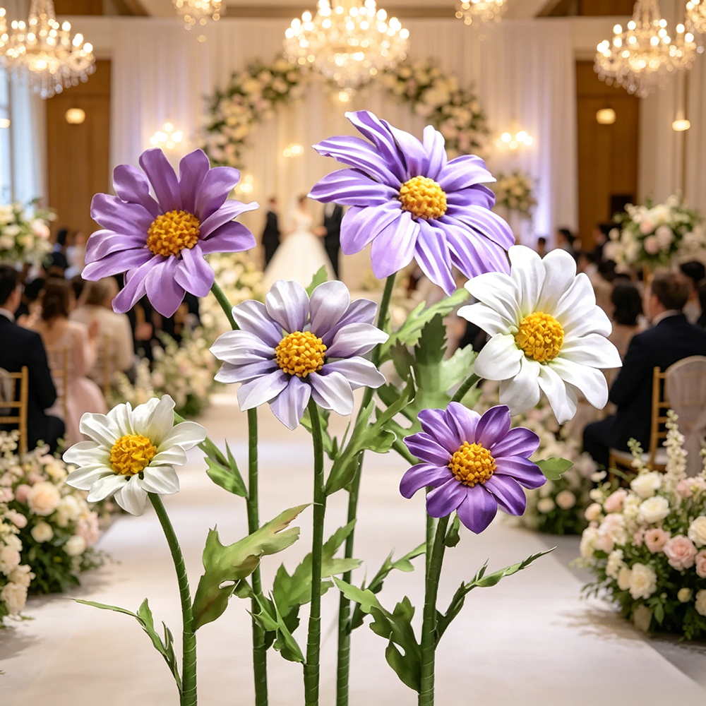 Flowerva Lavender Daisy Premium Decor