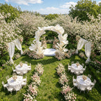 Flowerva Sculptural Petal Arch Wedding Decoration