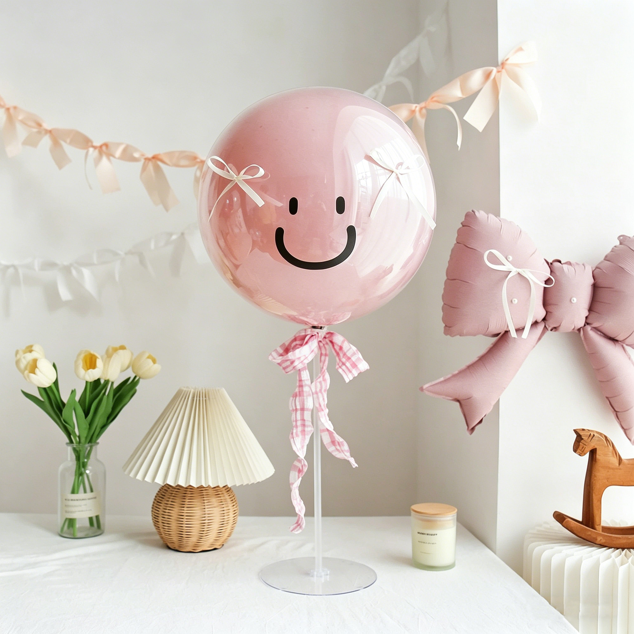 Flowerva French Romantic Birthday Balloon Table Decoration Party Ornament