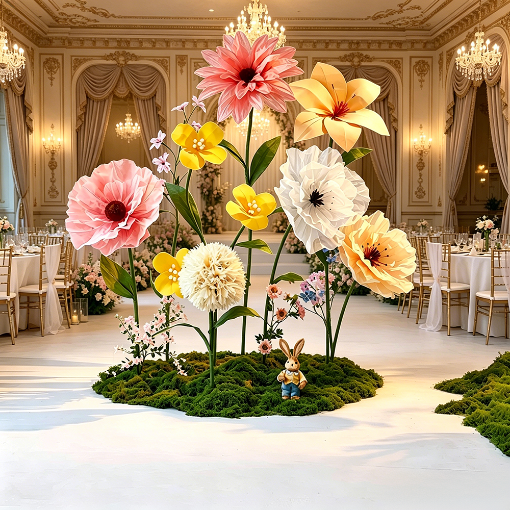 Flowerva Gentle Veilscape Premium Decor