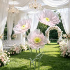 Flowerva Sheer Petal Sculpture Premium Decor