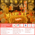 Flowerva Indoor Marriage Proposal Scene Decoration Balloon Set