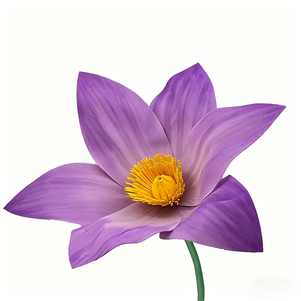 Flowerva Violet Lily Contour Premium Decor