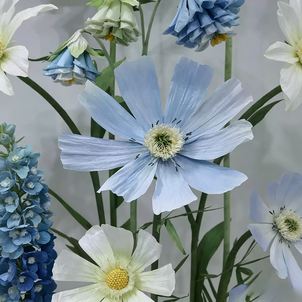 Flowerva Blue Meadow Cadence Premium Decor