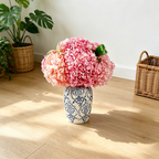 Flowerva Hydrangea Vase Arrangement Premium Decor