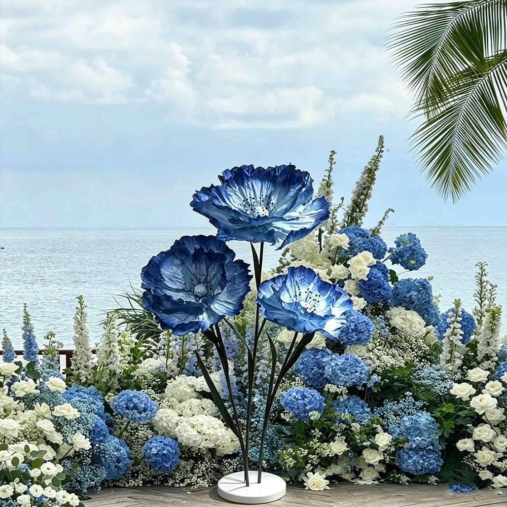 Flowerva Quiet Presence Midnight Blue Premium Flower
