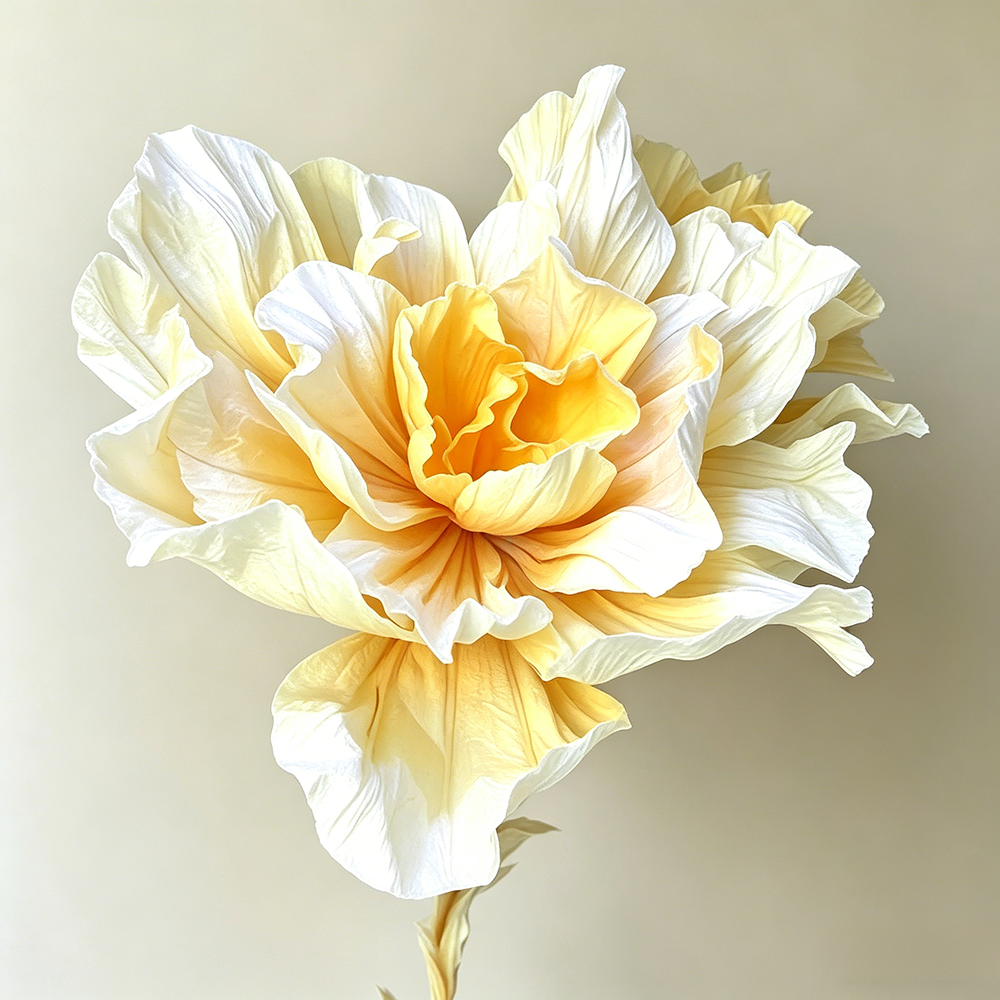 Flowerva Sunlit Whisper Sculptural Premium Decor